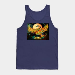 Blue and Gold Phoenix Tank Top